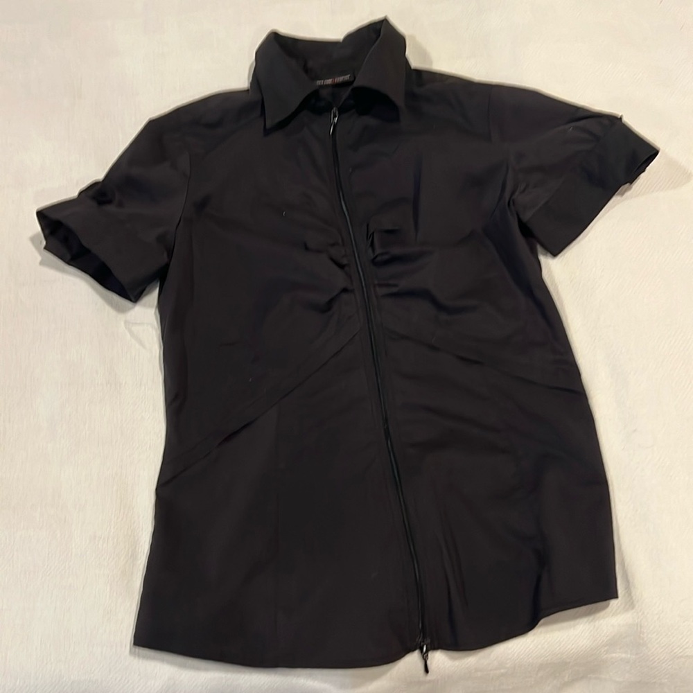 New York and company black dress shirt